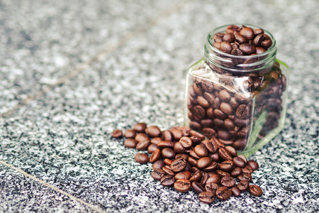 Roasted coffee beansの写真素材