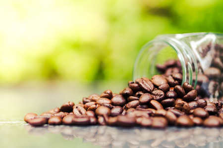Roasted coffee beansの写真素材