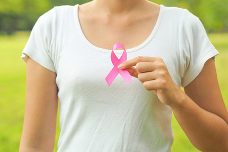 Pink Ribbon Breast Cancer Awareness Conceptの写真素材