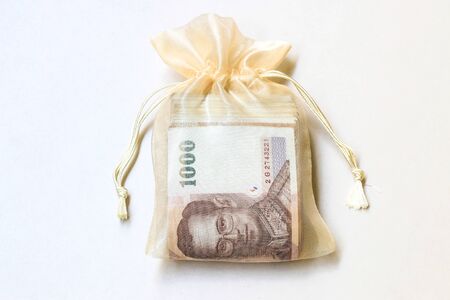 Thai money in the bag