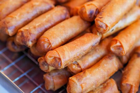 Fried spring rolls (Thai Spring Roll)の写真素材