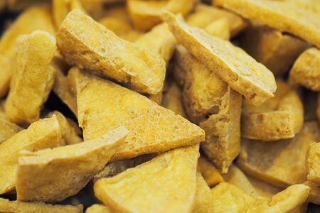 vegetarian cuisine - fried tofuの写真素材