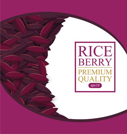 Rice berry illustration.のイラスト素材