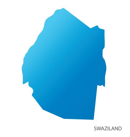 Map of Swaziland vectorのイラスト素材