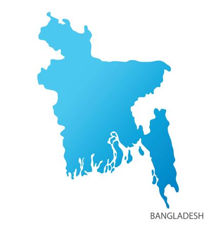 Map of Bangladesh vectorのイラスト素材