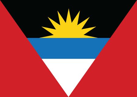 Flag of antigua and barbuda vector illustrationのイラスト素材