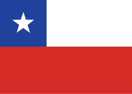 Flag of Chile vector illustrationのイラスト素材