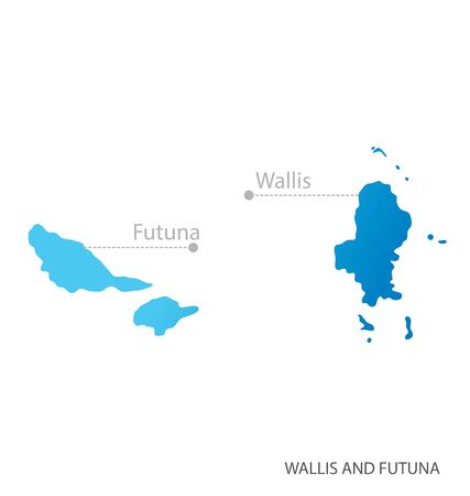 Map of Wallis and Futuna vectorのイラスト素材