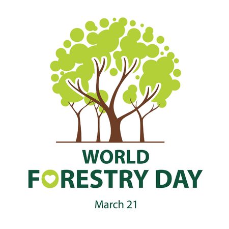 World forestry day. March 21.のイラスト素材
