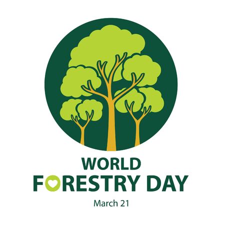 World forestry day. March 21.のイラスト素材
