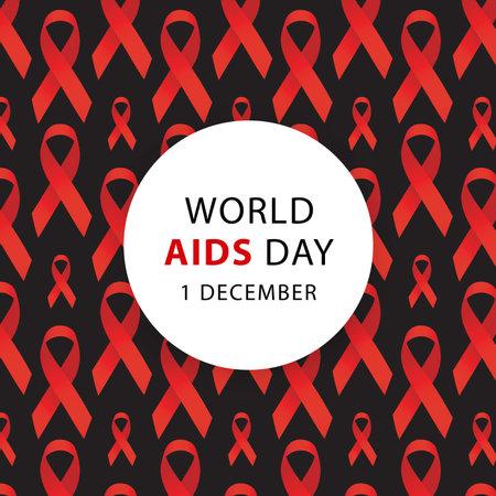 Aids Awareness. World Aids Day concept. Vector illustration.のイラスト素材