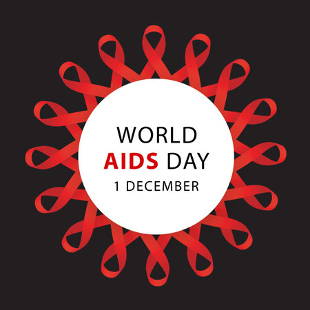 Aids Awareness. World Aids Day concept. Vector illustration.のイラスト素材