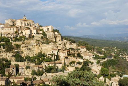 The beautiful city of Gordes in the South of Franceの写真素材