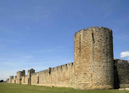 This medieval wall of Avila in Spain is an Unesco World Heritage Siteの写真素材