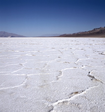 Badwater Basin in Death Valley, California , USA の写真素材