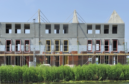building a residential houseの写真素材