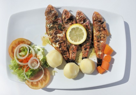 Fish at a restaurant in Portugal
