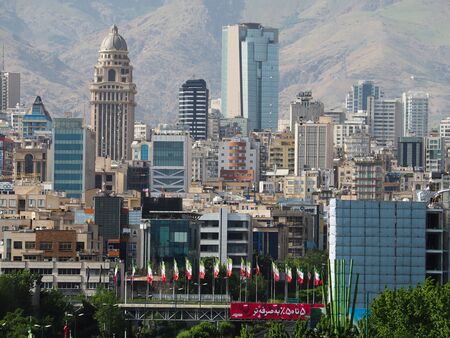 Tehran, Iran - April 29, 2019 : Skyscrapers in Tehran, Iranのeditorial素材