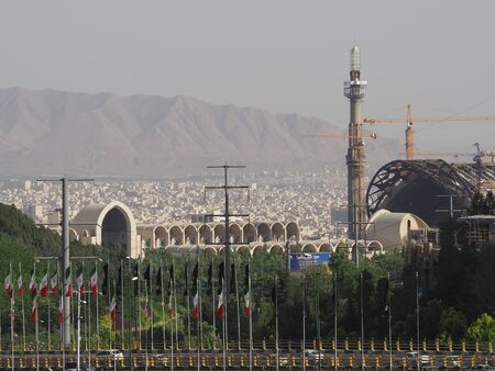 Tehran, Iran - April 29, 2019 : Skyscrapers in Tehran, Iran