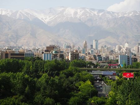 Tehran,Iran-April 28,2019: Buildings in Tehran, Iranのeditorial素材