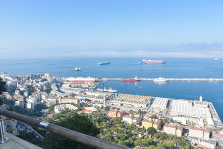 Panoramic view Gibraltarの写真素材