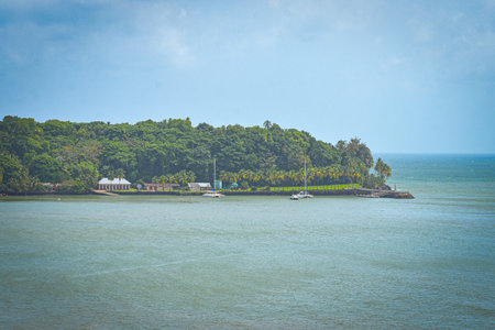 Landscape view of an island. The island is one of the most beautiful in its region.