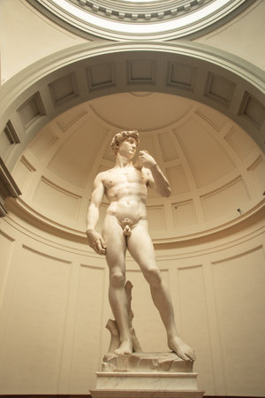 Statue of David in the Florence, Tuscany, Italyのeditorial素材