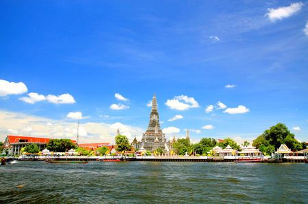 The Chao Phaya River, Thailandの写真素材