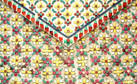 Thai Ancient Art work Culture, at The Emerald Buddha Temple, Thailandの写真素材