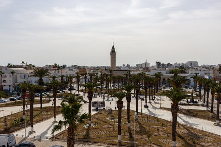 View of the Mosque in Monastir ,Tunisiaの写真素材