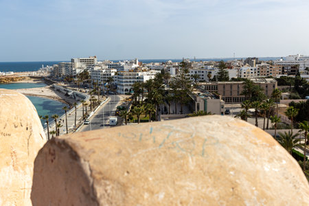 View of the city of Monastir ,Tunisiaの写真素材