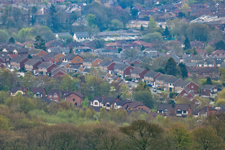 Village in the countryside,in Rivington, Lancashire, UKの写真素材