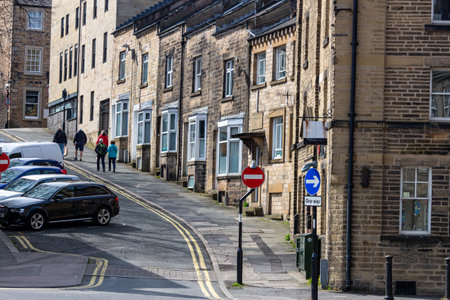View of a street of Lancaster, Lancashire, United Kingdom