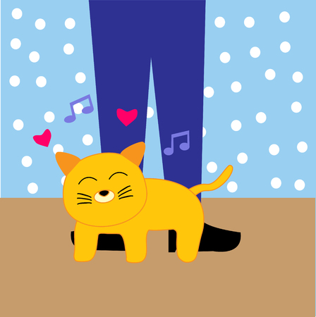 Cat in Loveのイラスト素材