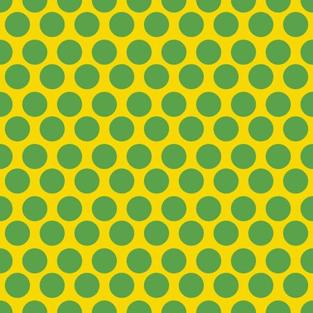 Seamless green dots on blue background patternのイラスト素材