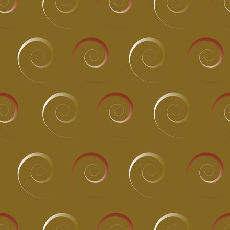 Vector repeat curls pattern print backgroundのイラスト素材