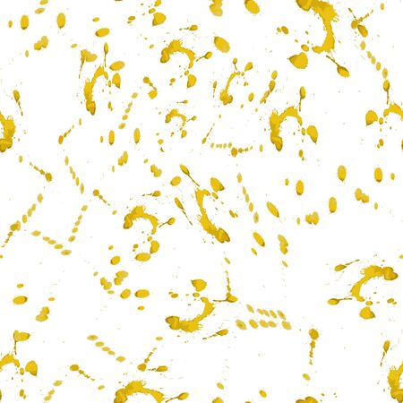 Golden paint splash seamless pattern printのイラスト素材