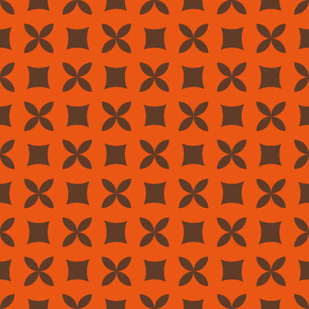 Warm retro colors seamless vector repeat pattern