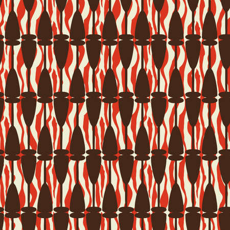 Fantasy print with wineglasses and zebra printのイラスト素材