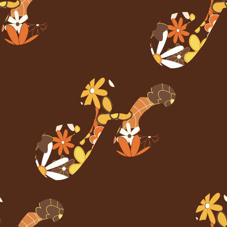 Retro letter H from the alphabet seamless repeatのイラスト素材