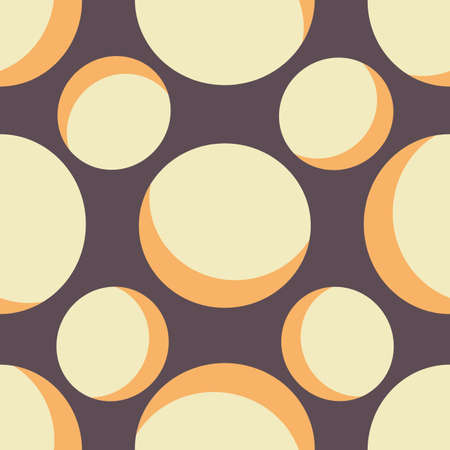 Retro colored dots vector seamless repeat patternのイラスト素材