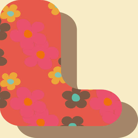 Letter L from the alphabet vector seamless repeatのイラスト素材