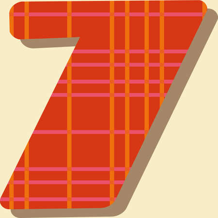 Retro number nine vector seamless repeat patternのイラスト素材