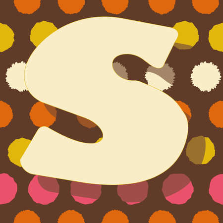 Letter q from the alphabet vector seamless repeatのイラスト素材