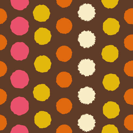 Colorful dots vector seamless repeat pattern printのイラスト素材