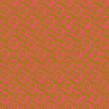 Shaggie hand drawn cirkels in gold and pinkのイラスト素材