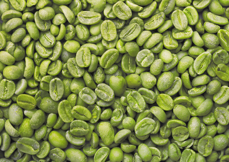 Green coffee beansの写真素材