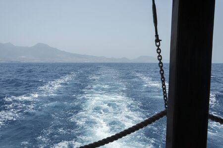 beautiful seascape with rocky cliffs in tenerife in spainの写真素材
