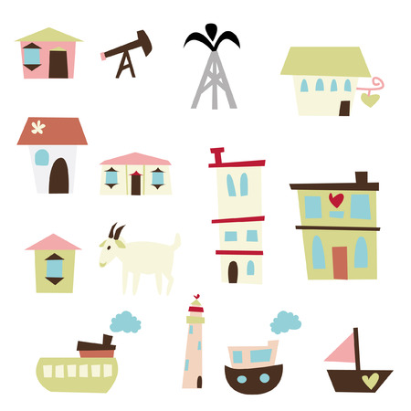 Various Buildings 1のイラスト素材