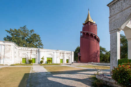 Royal palace in Mandalay Myanmarのeditorial素材